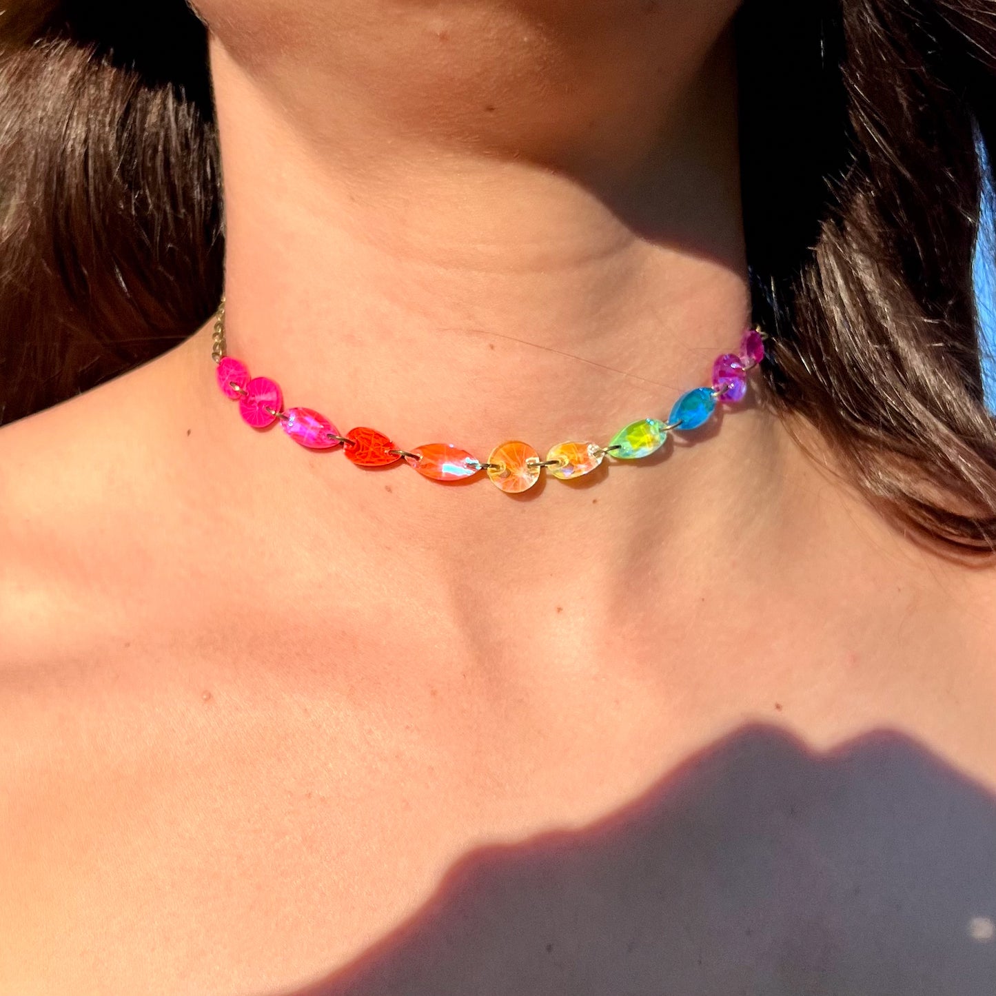 Choker Necklace in Technicolor