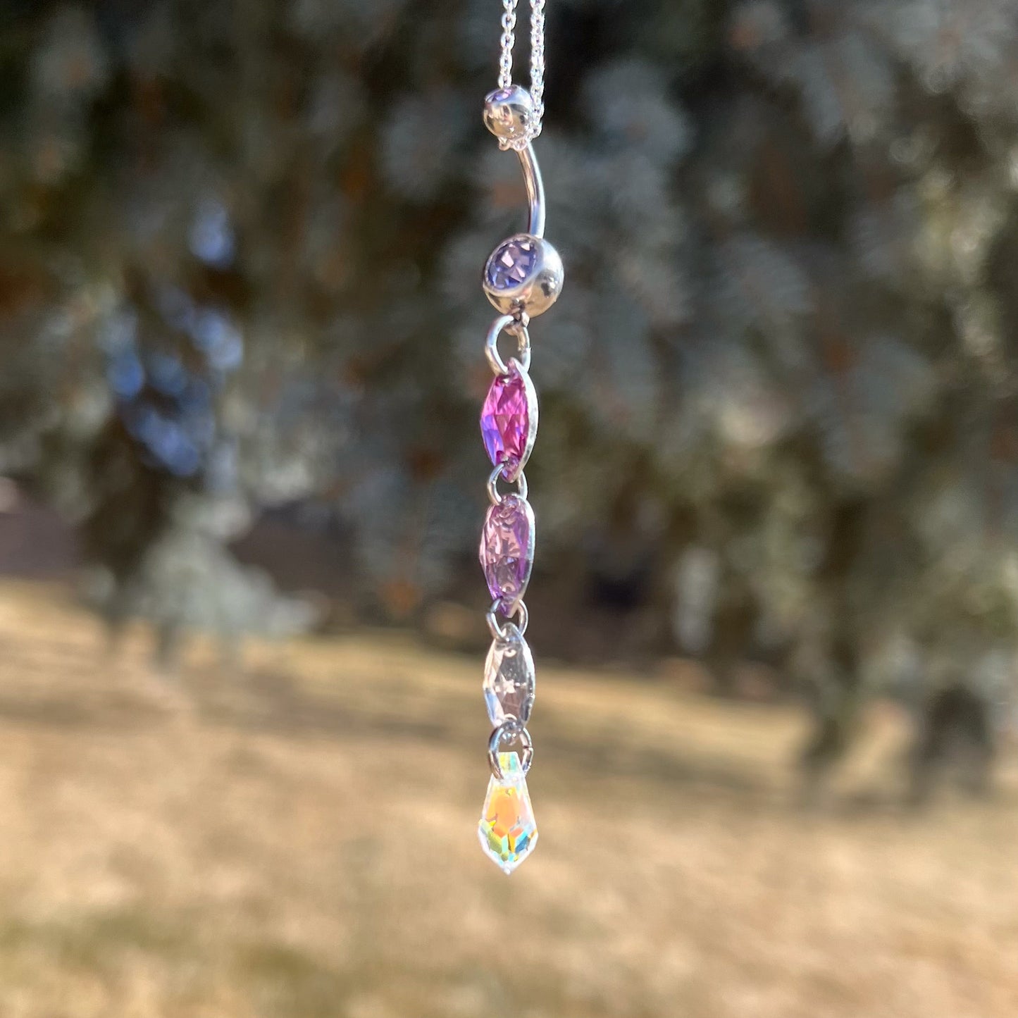 Lavender Magic Belly Ring